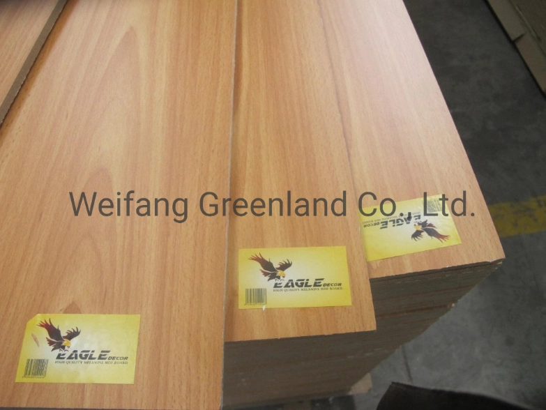 Melamine MDF Board with Wood Grain or Solid Colour Design, Matt Finish, Embossed Finish