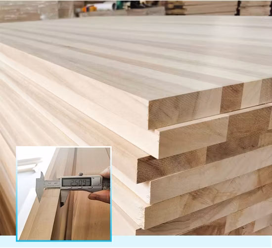 Tolerance Wholesale Custom Size Poplar Edge Glued Wood Board for Drawer Timber