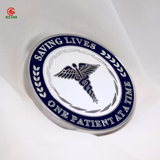 China Wholesale Silver Plated Metal Crafts Coin Wooden Lincoln Coins Custom Logo Text Us Medical Customized Commemorative Coin